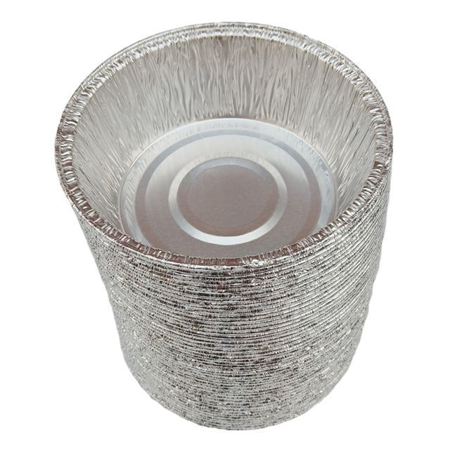 Moldes para tartas de hojalata de aluminio desechables para almacenamiento MULTIUSOS Apto para congelador 240ml 50Pcs
