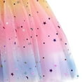 thumbnail image 5 of Godom Girls Denim Tutu Skirt 3T-10T Glitter Print Star Tulle Princess Party Dress,Pink, 5 of 7