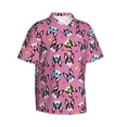 thumbnail image 2 of Balery Colorful Cute French Bulldog Print Men's Hawaiian Shirts Short Sleeve Beach Shirt Relaxed Fit Vacation Button Down Shirts-X-Large, 2 of 9
