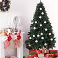 thumbnail image 6 of Twfbrm Christmas Ball-Lace Glitter Christmas Ball Decorations Shatterproof Xmas Tree Ornaments Glitter Xmas Ornaments Plastic Hanging Pearl Balls for Xmas Trees,Holiday Party (80mm/3.14",9ct), 6 of 9