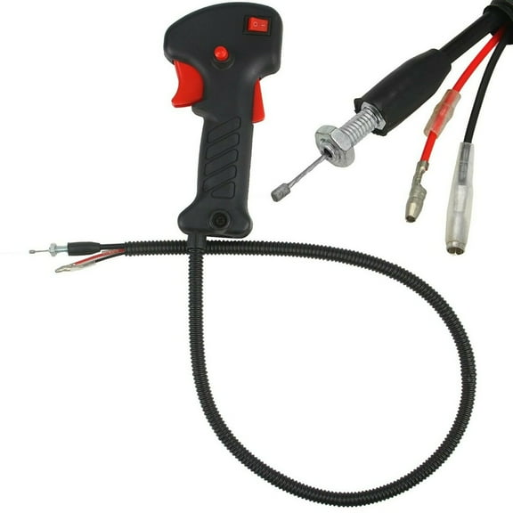CPAN Strimmer Handle Switch, Strimmer Trimmer Handle Switch Cutter Brush Cutter Handle Switch Throttle Trigger Cable Throttle Trigger Cable Brush Cutter Accessories Tools