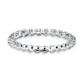 thumbnail image 1 of Sterling Silver Stackable Expressions White Topaz & Diamond Ring Size 5, 1 of 3