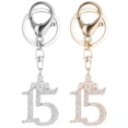 thumbnail image 1 of Miangastore Pendentif Alliage Lot de 2 4.3x1.3in Attache de Clé à la Mode, 1 of 9