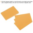 thumbnail image 4 of 40 Pack Blank Cards 30mil ID Cards for ID Badge Printer, Orange, 4 of 6