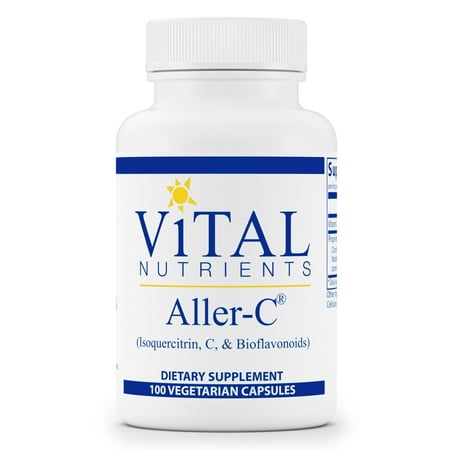 Vital Vitamin C Vital Nutrients - Aller-C (Isoquercitrin, C, and Bioflavonoids) - Respiratory & Sinus Support - Gluten Free - 100 Vegetarian Capsules per Bottle ()