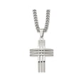 thumbnail image 1 of Collier Pendentif Croix pour Homme en Acier Inoxydable avec Chaîne (24 Pouces), 1 of 4