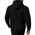 thumbnail image 3 of Mens Fleece Quarter Zip Pullover Hoodies for Men Long Sleeve Casual Hoodies Drawstring Fashion Sweatshirt, 3 of 9