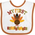 thumbnail image 3 of Inktastic My First Thanksgiving Day Turkey Boys or Girls Baby Bib, 3 of 4