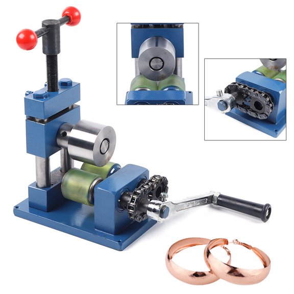 DENEST Hand Crank Ring Earring Bending Machine Ring Maker Bender Jewelry Crafts Making Tool