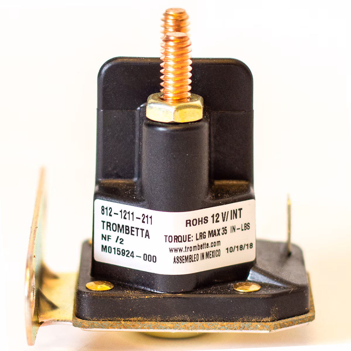 thumbnail image 2 of Trombetta Plastic 12VDC Contactor (812-1211-211), 2 of 3