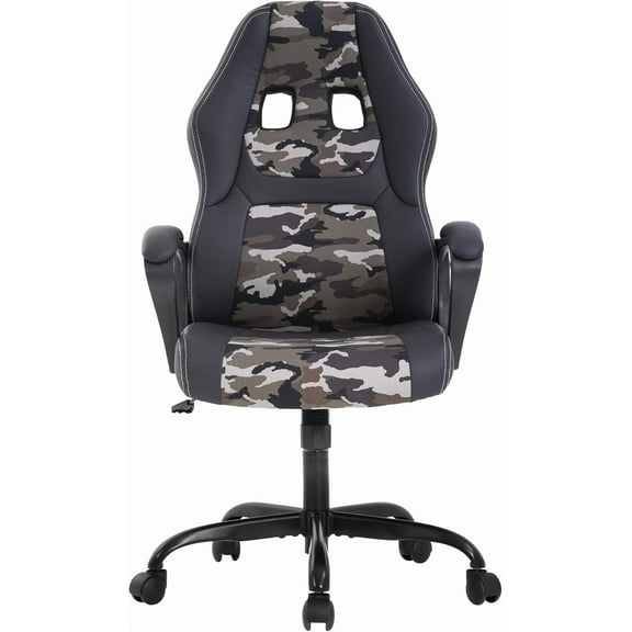 BestMassage Adjustable & Ergonomic Swivel Gaming Chair, Camo