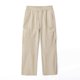 thumbnail image 4 of Ceisia Men's Gift Loose Straight-leg Minimalist Cargo Pants Mid-Rise Elastic Waist Snap Button Patchwork Stitching Pants, 4 of 8