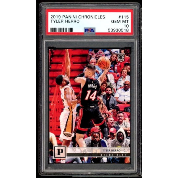 Tyler Herro Rookie Card 2019-20 Panini Chronicles #115 PSA 10
