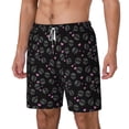 thumbnail image 2 of Balery Cool Skull Love Mens Swim Trunks Swim Shorts for Men Quick Dry Inseam Beach Shorts with Compression Liner Pocket-XX-Large, 2 of 9