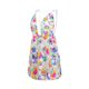 thumbnail image 4 of Txlixc Vestido sin espalda para mujer, sin mangas, cuello en V profundo, cintura alta, con lentejuelas, informal, midi, rosa / blanco Txlixc Casual, 4 of 9