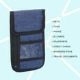 thumbnail image 5 of Uxcell Neck Wallet Travel Pouch, RFID Blocking Waterproof Travel Organizer Pouch, Blue, 5 of 6