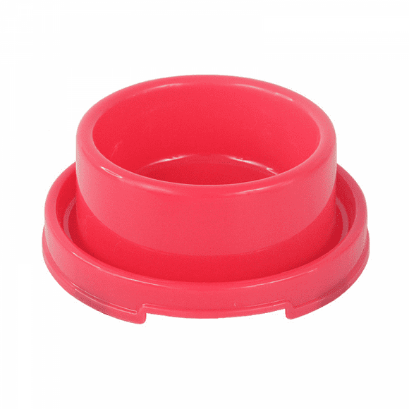 Hongkaii Dog Bowls Pet Cat Puppy Food Bowls Plastic Round No Spill Water Food Feeder Dish Colorful Feeding Eating Bowls CWA420-4234