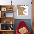 thumbnail image 3 of Minnesota County Map, Unframed Art Print Wall Art by malachy120 Sold by Art.Com, 3 of 4