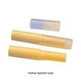 thumbnail image 3 of Qarigey 50 piezas de lápices labiales vacíos tubo colección de lápiz labial tubos de bálsamo labial vacíos esenciales inodoro fácil de Cuentagotas de vidrio y botellas amarillo, 3 of 6