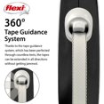 thumbnail image 3 of Flexi Comfort Nylon Tape Retractable Dog Leash, Grey, Small: 5-m long, 3 of 5