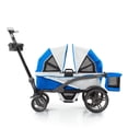 thumbnail image 1 of Gladly Family Anthem2 2-Seat All-Terrain Wagon Stroller with Easy Push and Pull, Removable XL Canopies, and Sturdy, Safe Folding for Storage and Transport, Electric Silver, 1 of 5