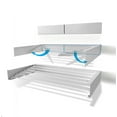 thumbnail image 4 of Step Up Products  39.5 in. Retractable Metal Wall Mount Clothes Drying Rack; White, 4 of 6