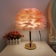 thumbnail image 4 of Luz de noche de plumas, luz de de decoración plumas, lámpara de de noche de plumas para dormitorio de niñas, sala de , , Rosado, 4 of 9