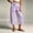 #Purple, variant on Women's Cotton Blend Drawstring Wide Leg Capri Pants with Side Pockets,Black,Women's Capri L