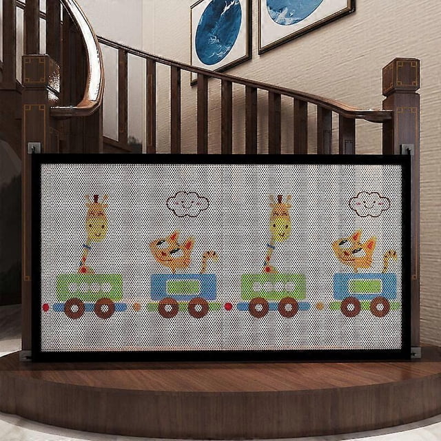 Safety Gate, Pressure Fit Expandable Baby Gate (L89cmH85cm), Upgraded Safety Gate for Stairs, Removable Child Safety Gate