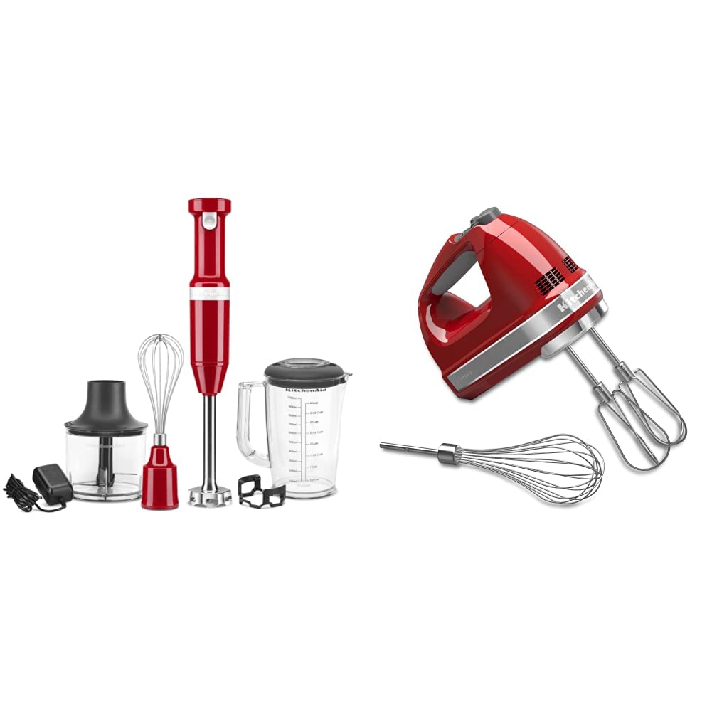 KitchenAid Cordless Variable Speed Hand Blender with Chopper and Whisk