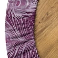 thumbnail image 5 of Ambesonne Ethnic Fitted Round Tablecloth, Pinkish Peacock Feathers, 56"- 60" Diameter, Magenta and Soft Pink, 5 of 5