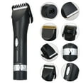 thumbnail image 4 of Professional Rechargeable Hair Clippers with USB Charging, LED Battery Display & 4 Length Limiting Combs (3mm, 6mm, 9mm, 12mm) - Sharp Steel Blades, Powerful Motor for Smooth Cutting - Black Wireless, 4 of 7
