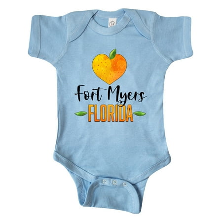 

Inktastic Fort Myers Florida Orange in Heart Gift Baby Boy or Baby Girl Bodysuit