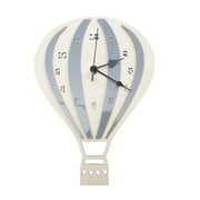 Kids Wall Clock with Hot Air Balloon Design, Nursery Room Decor, Perfect Valentine’s Day Gift for Children’s Bedroom