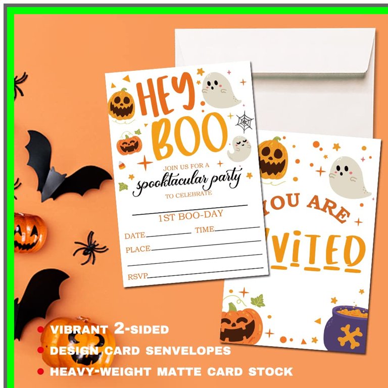 spooktacular-fill-in-invitations-set-25-fun-cards-with-envelopes-for-halloween-parties-birthdays-and-trick-or-treat-celebrations-featuring-pumpkins-ghosts-and-monsters-walmart-com