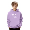 thumbnail image 5 of XXWXYD Youth Hoodie Sweatshirt Boys Girls Fleece Pullover Top Fashion Kids Teen Casual Winter Warm Cozy Loungewear Streetwear Everyday Outerwear, 5 of 7