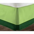 thumbnail image 3 of D.N.G. BEDDINGS 1 Piece Split Corner Two Tone Tailored Bed Skirt, Full Size 24 Inch Deep Pocket, 800 Thread Count, 100% Egyptian Cotton, Solid Sage/Green Color., 3 of 3