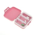 thumbnail image 2 of Unique Bargains 3 Grids Single Layer Independent Pill Box 1 Pc Pink, 2 of 6