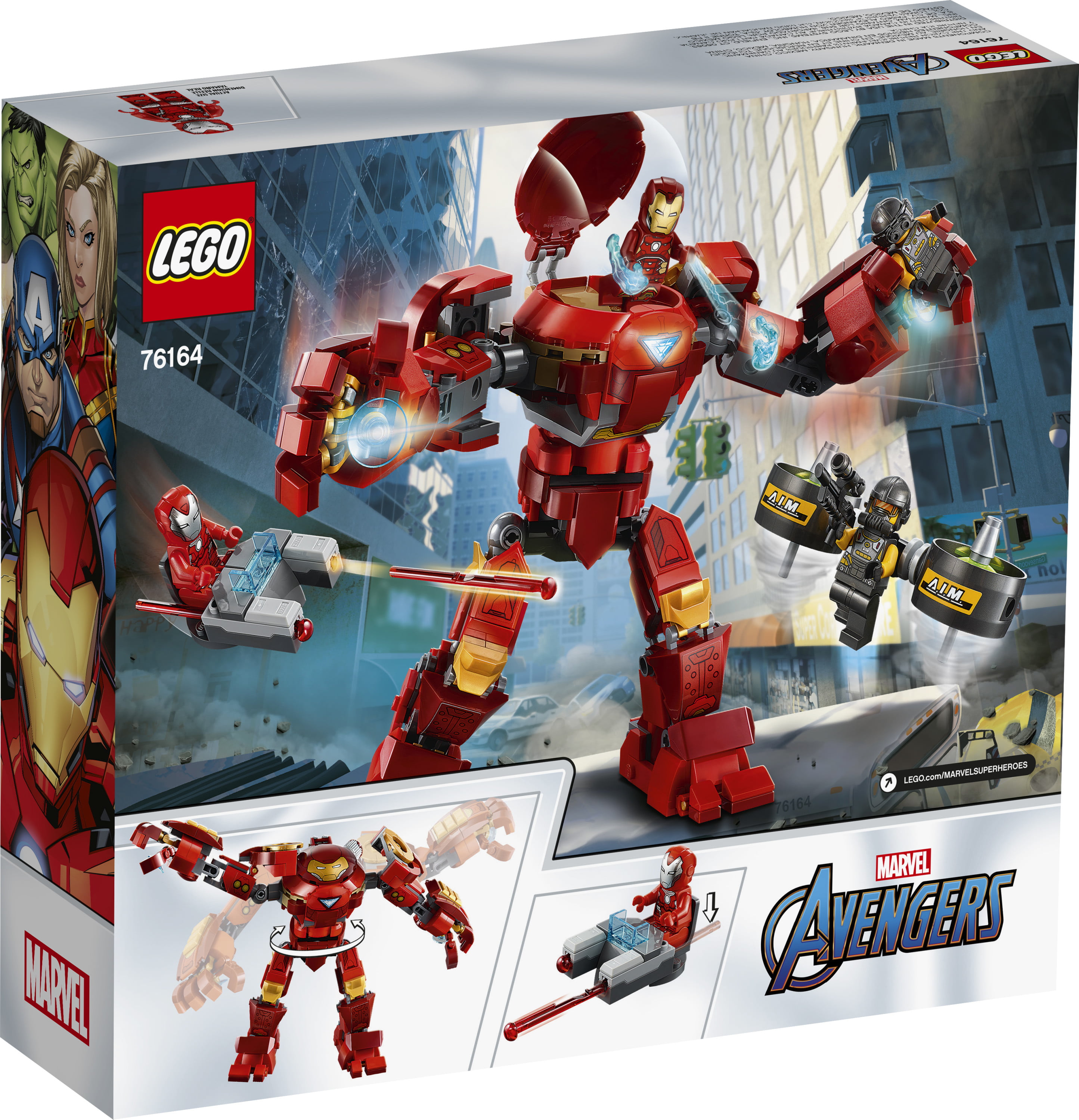 Marvel Avengers Ironman Hall of Armor+Hulkbuster Figures Building Blocks DIY Toy 