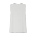 thumbnail image 6 of BUIGTTKLOP Tassel Tank Tops for Women Cotton Linen Distressed Casual Fringe Camisoles Vest Sleeveless Ruffled Crewneck Blouse, 6 of 6