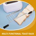 thumbnail image 3 of OUNONA Toaster Racks Stainless Steel Toasting Accessories for Friends 1Set, 3 of 8