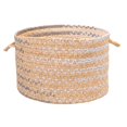 thumbnail image 1 of Colonial Mills RR31A022X014 22 x 22 x 14 in. Rag Time Cotton Blend Yellow & Gry Storage Basket, 1 of 1