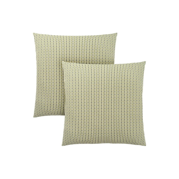 Pillows, Set Of 2, 18 X 18 Square, Insert Included, Decorative Throw, Accent, Sofa, Couch, Bedroom, Green Hypoallergenic Polyester, Modern