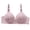 Gray, variant on Womens Bras Wireless, Floral Pattern Front Button Push Up, Soft Comfort Tshirt Bras Lingerie Adjustable Straps