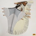thumbnail image 5 of Hilason Western Bull Riding Chinks Chaps Adult Pro Rodeo Bronc Leather White, 5 of 5
