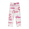 thumbnail image 4 of Fotbe Breast Cancer Pink Ribbons Awareness (2) Men's Pajama Pants,Sleepwear Pants,Pj Bottoms Drawstring And Pockets-X-Large, 4 of 9