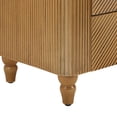 thumbnail image 4 of Christopher Knight Home 3-Drawer Nightstand, Bedside Table with Golden Handles & Gourd Legs, Natural, 4 of 10