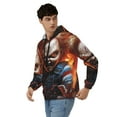 thumbnail image 4 of Lsque Chucky for Mens Full-zip Hoodie, Zip-up Pullover Hooded Sweatshirt, Kangaroo Pocket Hoodie Ideal for Daily Wear, Travel, and Home-Small, 4 of 8