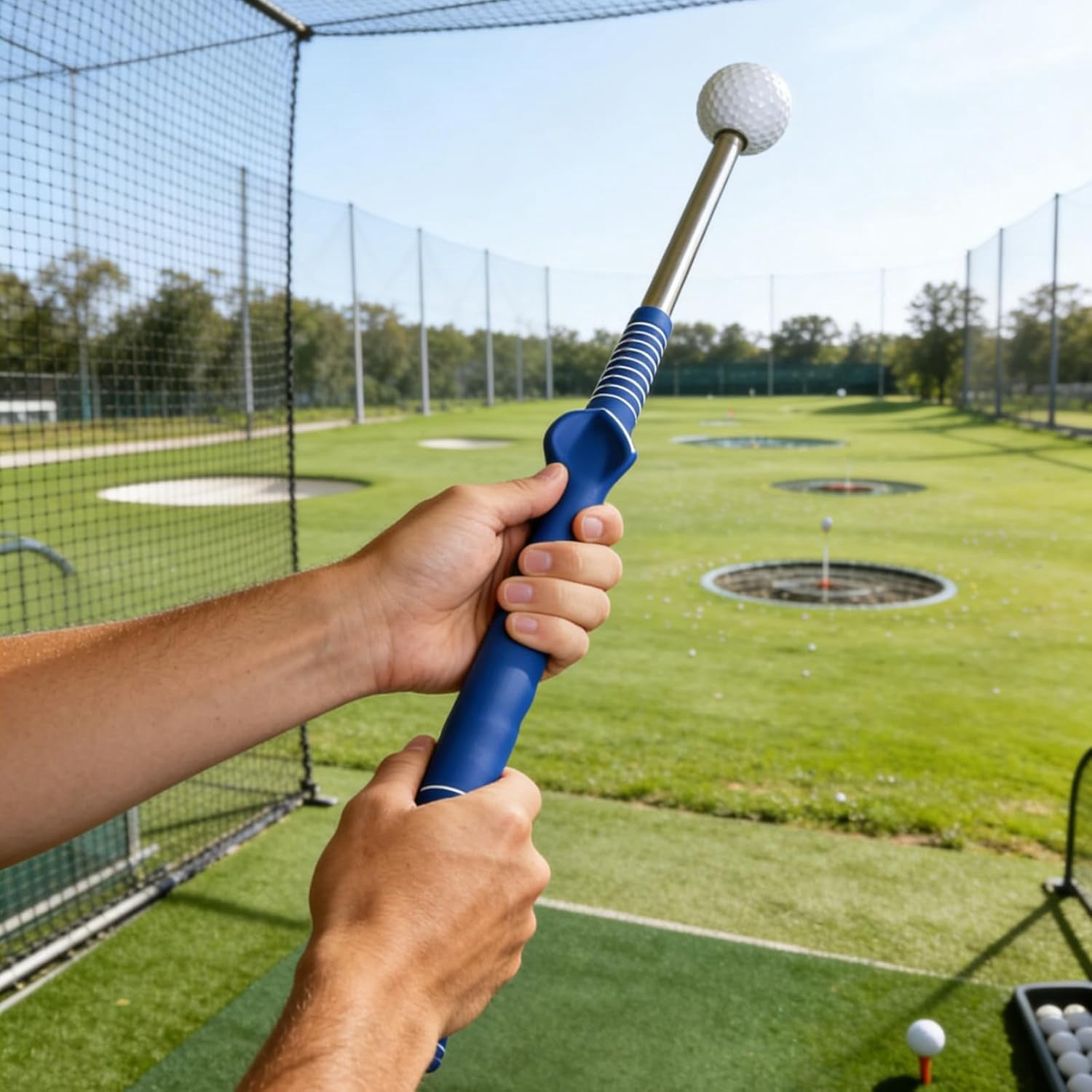 Molded Golf Grip Trainer In Telescopic Design For Beginners And Experts(Right Hand)