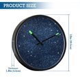 thumbnail image 3 of Indoor 12' Voice-Activated Luminous Decoration Wall Clock With LED Night Light Shiny Sparkling, 3 of 8